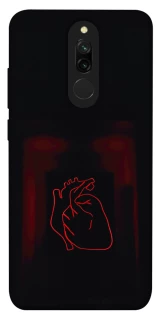 Чехол на Xiaomi Redmi 8 Красное сердце фото 1 из 1
