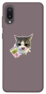 Чохол на Samsung Galaxy A02 cat matcha фото 1 з 1