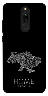 Чохол на Xiaomi Redmi 8 Ukraine black map фото 1 з 1