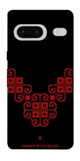 Чохол на Google Pixel 7 Чорно-червона вишиванка фото 1 з 1