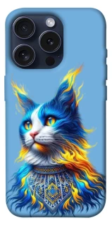 Чехол на Apple iPhone 15 Pro (6.1") Кот патриот фото 1 из 1