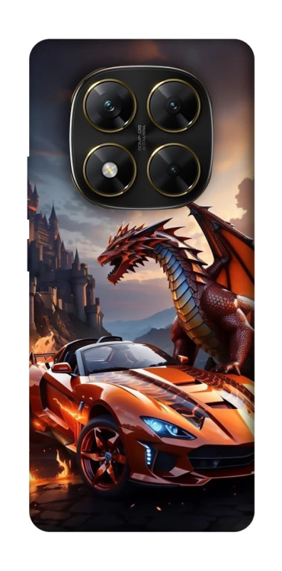 Чехол на Xiaomi Poco X7 Сar and dragon фото 1 из 1