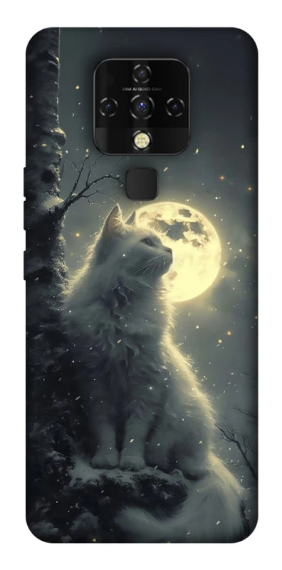 Чохол на TECNO Camon 16 SE Кіт під місяцем фото 1 з 1