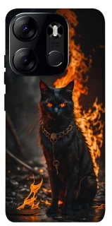 Чохол на Tecno Spark Go 2023 Вогняний кіт фото 1 з 1