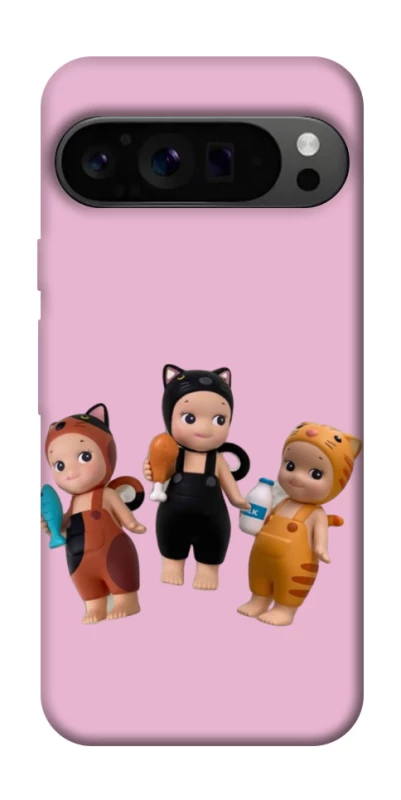 Чохол на Google Pixel 9 Pro Cat Cafe Trio фото 1 з 1