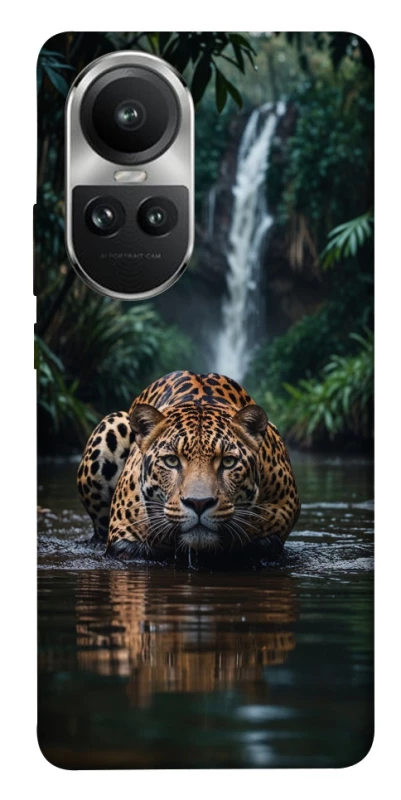 Чохол на Oppo Reno 10 Leopard in water фото 1 з 1