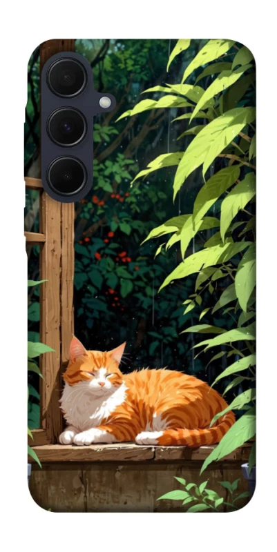 Чехол на Samsung Galaxy A55 red cat фото 1 из 1