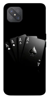 Чехол на Oppo A92s Black Cards фото 1 из 1