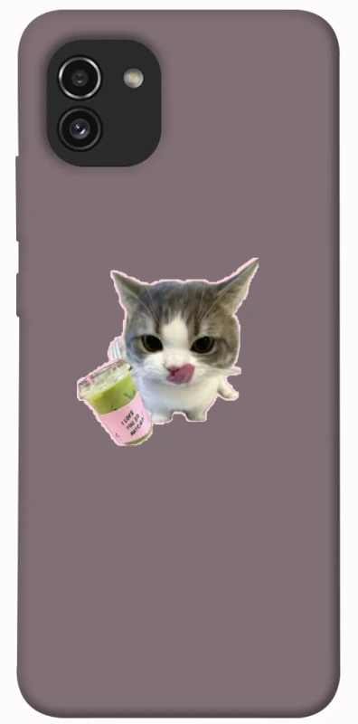 Чохол на Samsung Galaxy A03 cat matcha фото 1 з 1