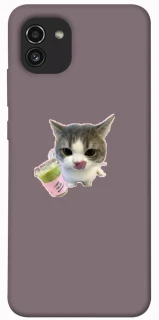 Чохол на Samsung Galaxy A03 cat matcha фото 1 з 1