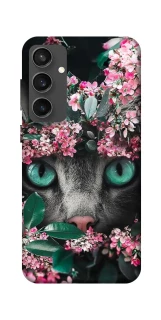Чохол на Samsung Galaxy S24 FE Кіт в квітах фото 1 з 1