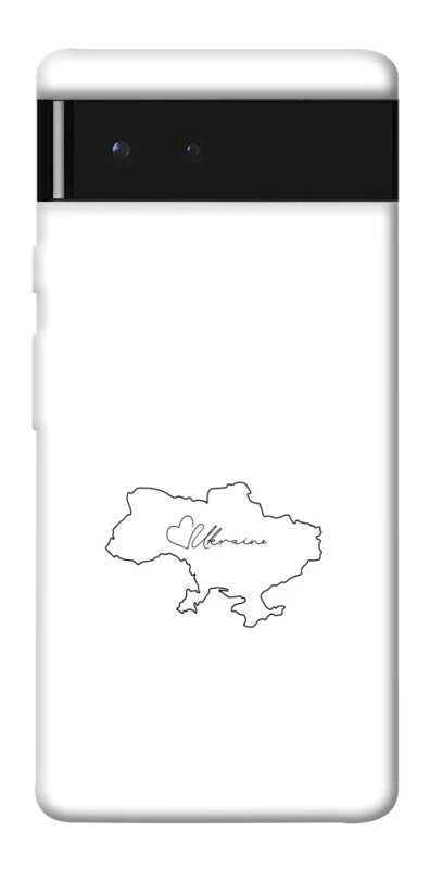 Чехол на Google Pixel 6 Ukraine map фото 1 из 1