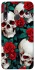Чохол на Huawei P40 Lite E skull and rose фото 1 з 1