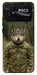Чехол на Xiaomi Poco C40 Волк защитник фото 1 из 1