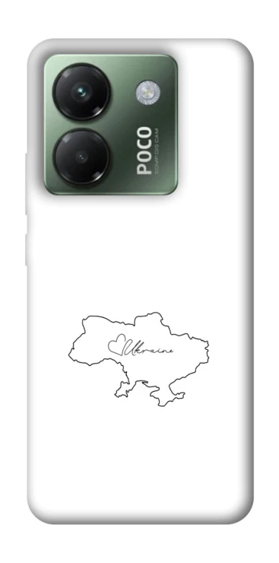 Чохол на Xiaomi Poco M7 pro 5G Ukraine map фото 1 з 1