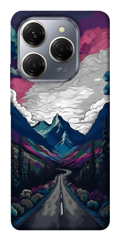 Чехол на TECNO Spark 20 Pro Нарисованные горы фото 1 из 1