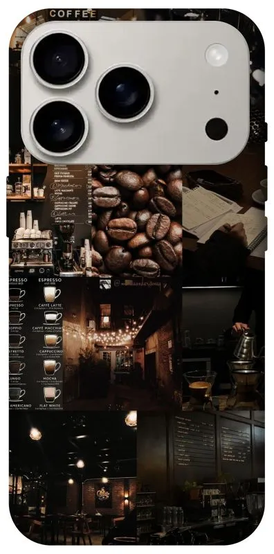 Чехол на Apple iPhone 18 Pro Coffee collage ver.1 фото 1 из 2