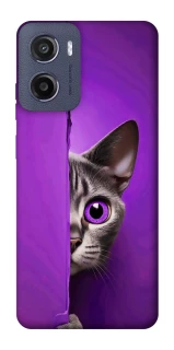 Чехол на Motorola Moto G05 Кот-подглядыватель фото 1 из 1