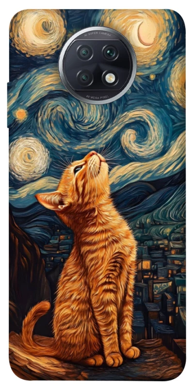 Чохол на Xiaomi Redmi Note 9 5G / Note 9T van gogh cat фото 1 з 1