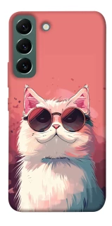 Чехол на Samsung Galaxy S22 Сat with glasses фото 1 из 1
