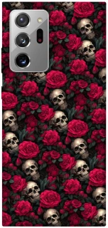 Чехол на Samsung Galaxy Note 20 Ultra Черепа и розы фото 1 из 1
