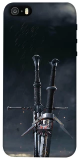 Чехол на Apple iPhone 5/5S/SE Мечи Ведьмака фото 1 из 1