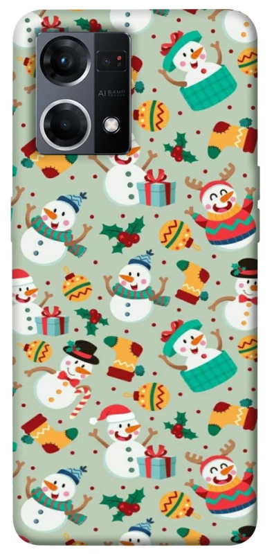Чехол на Oppo Reno 7 4G Новогодний v2 фото 1 из 1