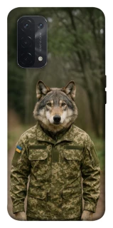 Чехол на Oppo A54 5G / A74 5G Волк защитник фото 1 из 1