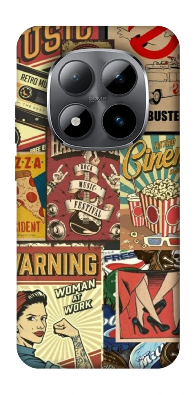 Чохол на Xiaomi Redmi Note 15 Pro 5G Retro collage ver.2 фото 1 з 1