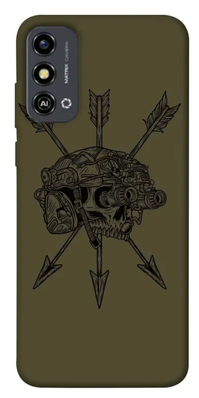 Чехол на ZTE Blade A53 Mil skull фото 1 из 1