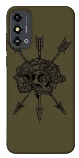 Чехол на ZTE Blade A53 Mil skull фото 1 из 1