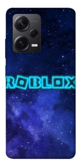Чехол на Xiaomi Redmi Note 12 Pro+ 5G Roblox Space Logo Blue фото 1 из 1