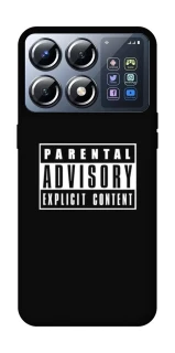 Чехол на Xiaomi POCO X8 Pro Parental Advisory Label фото 1 из 1
