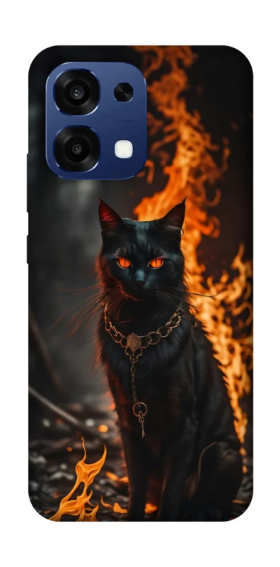 Чохол на Oppo A6 Pro 4G/5G Вогняний кіт фото 2 з 2