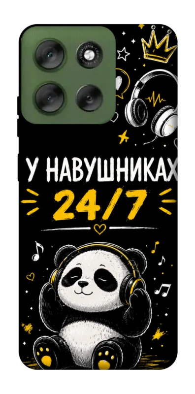 Чехол на Motorola Moto G56 5G У навушниках 24/7 фото 1 из 1