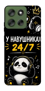 Чехол на Motorola Moto G56 5G У навушниках 24/7 фото 1 из 1
