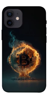 Чехол на Apple iPhone 12 mini (5.4") Fire Bitcoin фото 1 из 1