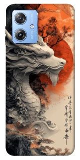 Чехол на Motorola Moto G84 white dragon фото 1 из 1