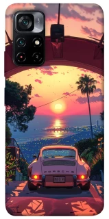 Чехол на Xiaomi Poco M4 Pro 5G Porsche at sunset фото 1 из 1