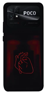 Чехол на Xiaomi Poco C40 Красное сердце фото 1 из 1