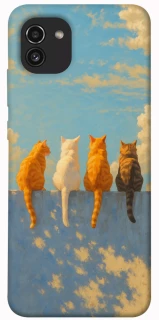 Чехол на Samsung Galaxy A03 cats on wall фото 1 из 1