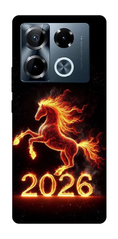 Чохол на Infinix Note 40 Pro 4G Red Fire Horse ver.1 фото 1 з 1
