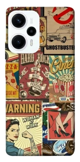 Чохол на Xiaomi Poco F5 / Note 12 Turbo Retro collage ver.2 фото 1 з 1