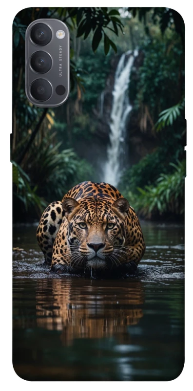 Чохол на Oppo Reno 4 Leopard in water фото 1 з 1