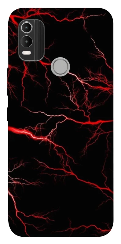 Чехол на Nokia C21 Plus Красная молния фото 1 из 1