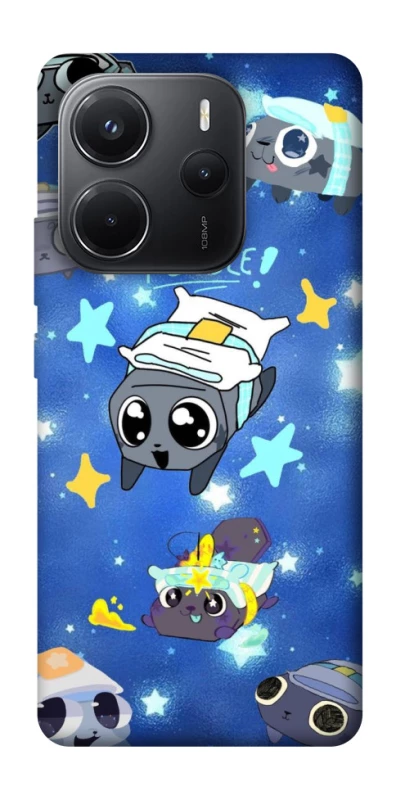 Чехол на Xiaomi Redmi Note 14 4G (Int. version) Pebble kitten stars фото 1 из 1