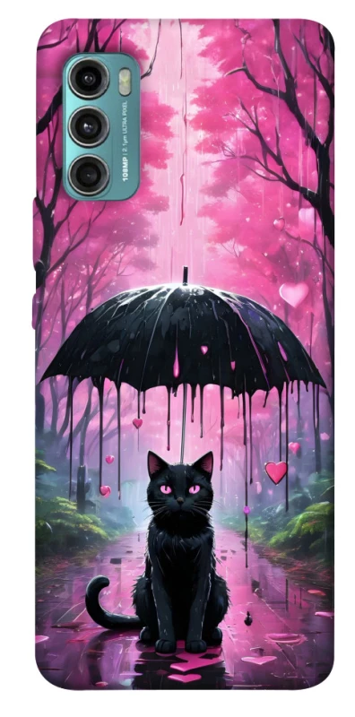Чохол на Motorola Moto G60 Black cat фото 1 з 1