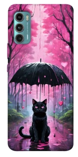 Чохол на Motorola Moto G60 Black cat фото 1 з 1