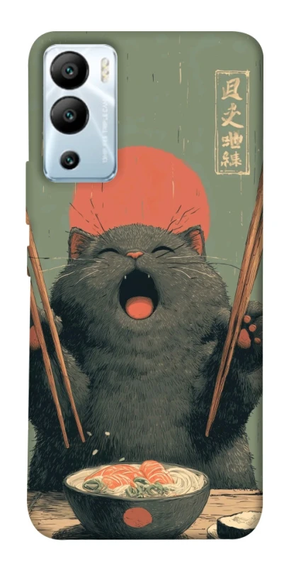 Чохол на Infinix Hot 12i Hungry Cat фото 1 з 1