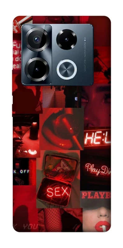 Чехол на Infinix Note 40 Pro 4G Love collage ver.3 фото 1 из 1